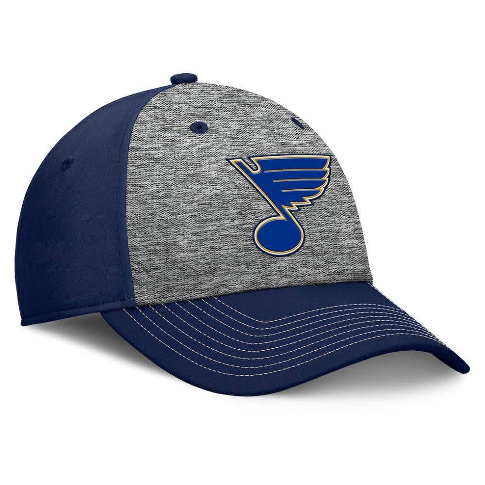 St. Louis Blues Fanatics Fundamental Top Shelf 2-Tone Flex Hat - Gray/Navy | US 201193463