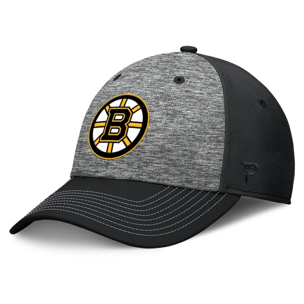 Boston Bruins Fanatics Fundamental Top Shelf 2-Tone Flex Hat - Gray/Black | US 201193472