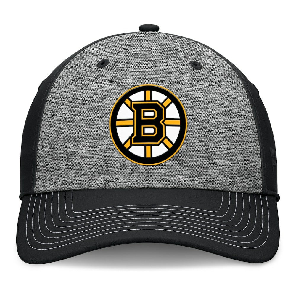 Boston Bruins Fanatics Fundamental Top Shelf 2-Tone Flex Hat - Gray/Black | US 201193472