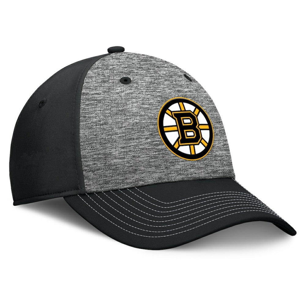 Boston Bruins Fanatics Fundamental Top Shelf 2-Tone Flex Hat - Gray/Black | US 201193472