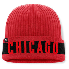 Chicago Blackhawks Fanatics Blueliner Cuffed Knit Hat - Red | US 201193498