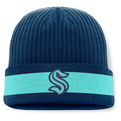 Seattle Kraken Fanatics Blueliner Cuffed Knit Hat - Deep Sea Blue | US 201193509