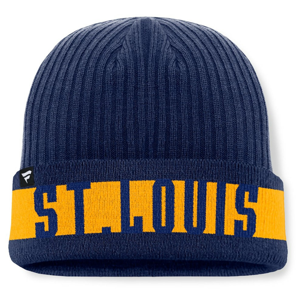 St. Louis Blues Fanatics Blueliner Cuffed Knit Hat - Blue | US 201193510