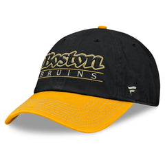 Boston Bruins Fanatics Heritage Home Ice Two-Tone Adjustable Hat - Black/Gold | US 201193522