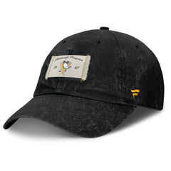Pittsburgh Penguins Fanatics Women's Heritage Away Game Adjustable Hat - Black | US 201193523