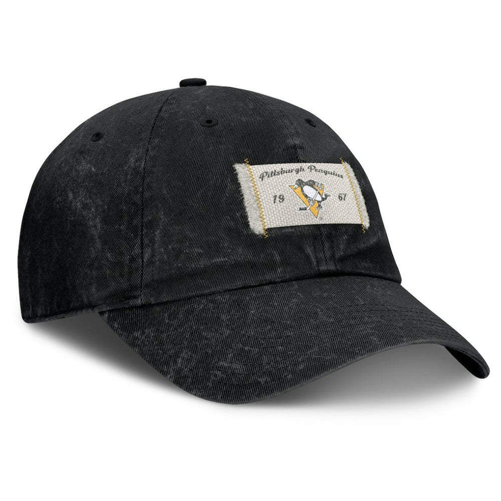 Pittsburgh Penguins Fanatics Women's Heritage Away Game Adjustable Hat - Black | US 201193523