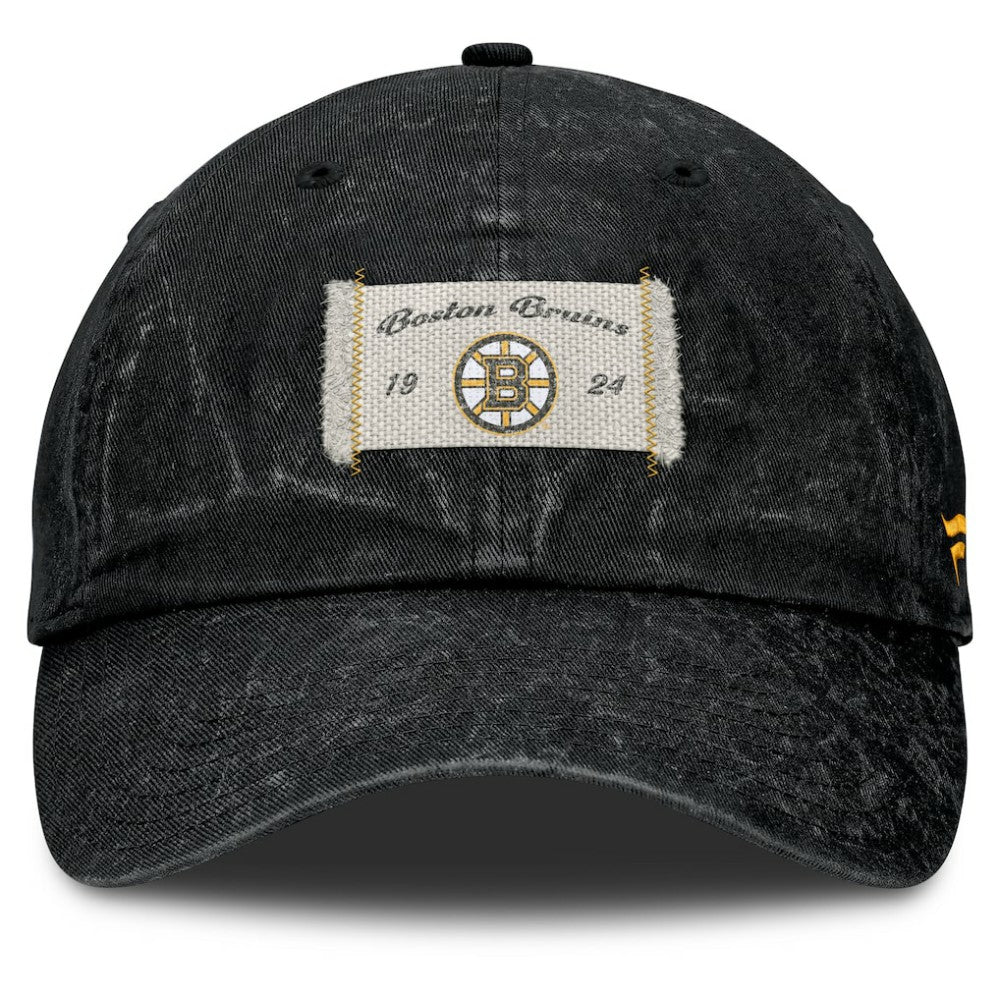Boston Bruins Fanatics Women's Heritage Away Game Adjustable Hat - Black | US 201193524