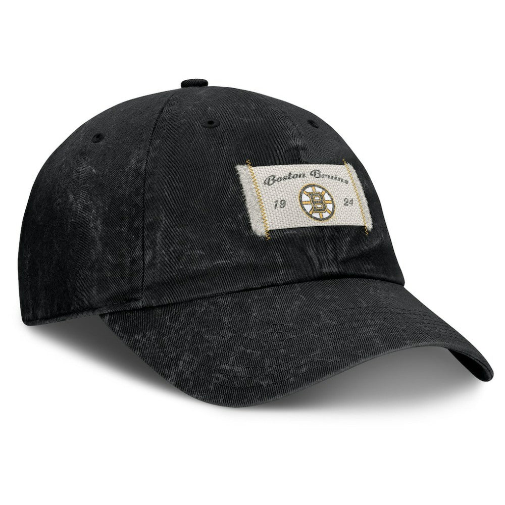 Boston Bruins Fanatics Women's Heritage Away Game Adjustable Hat - Black | US 201193524