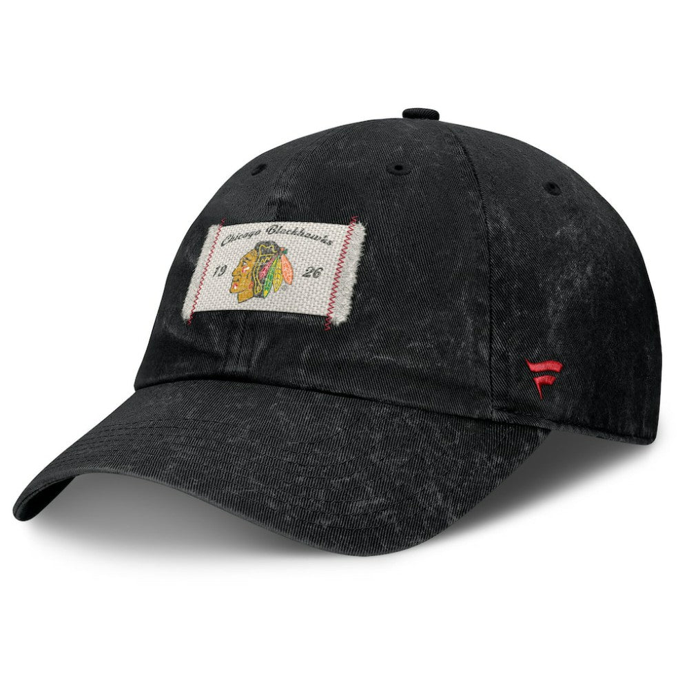 Chicago Blackhawks Fanatics Women's Heritage Away Game Adjustable Hat - Black | US 201193525