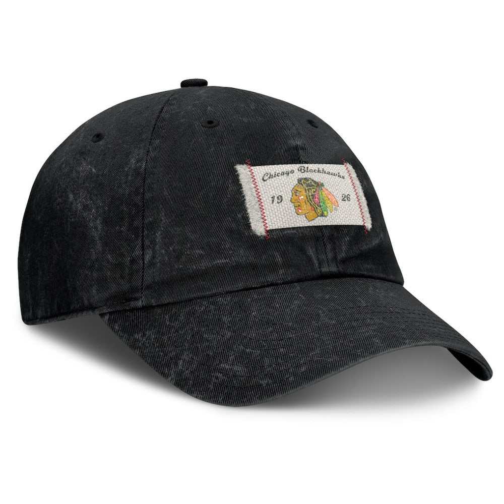 Chicago Blackhawks Fanatics Women's Heritage Away Game Adjustable Hat - Black | US 201193525