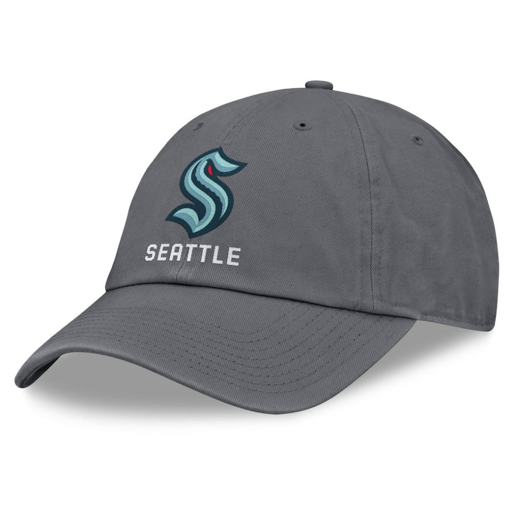 Seattle Kraken Fanatics Washed Adjustable Hat - Charcoal | US 201193601