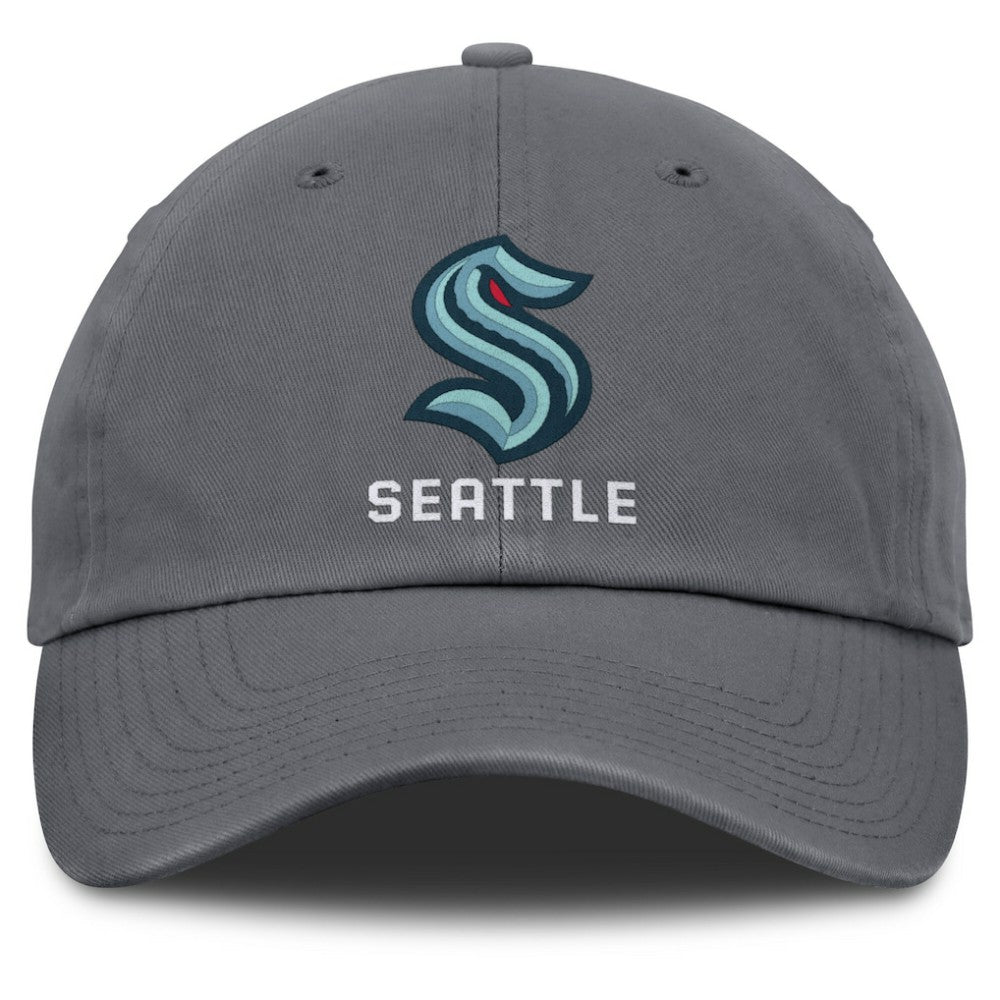 Seattle Kraken Fanatics Washed Adjustable Hat - Charcoal | US 201193601