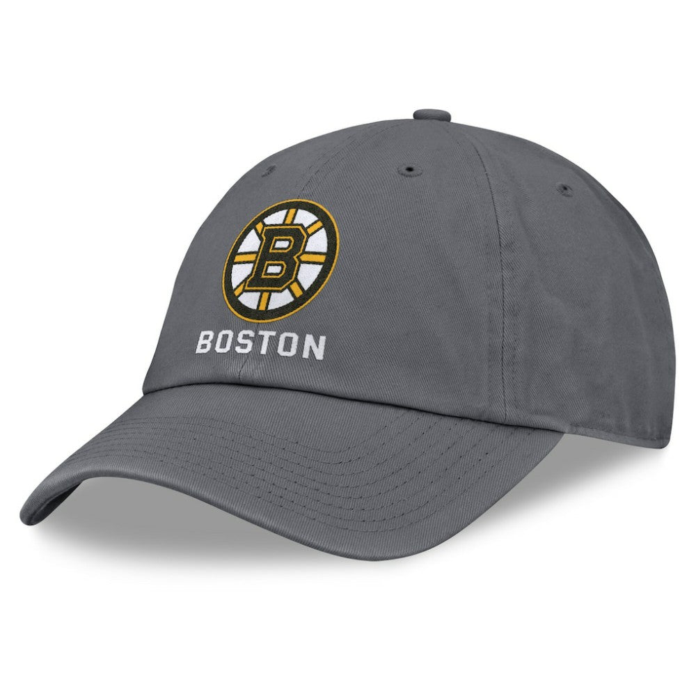 Boston Bruins Fanatics Washed Adjustable Hat - Charcoal | US 201193617