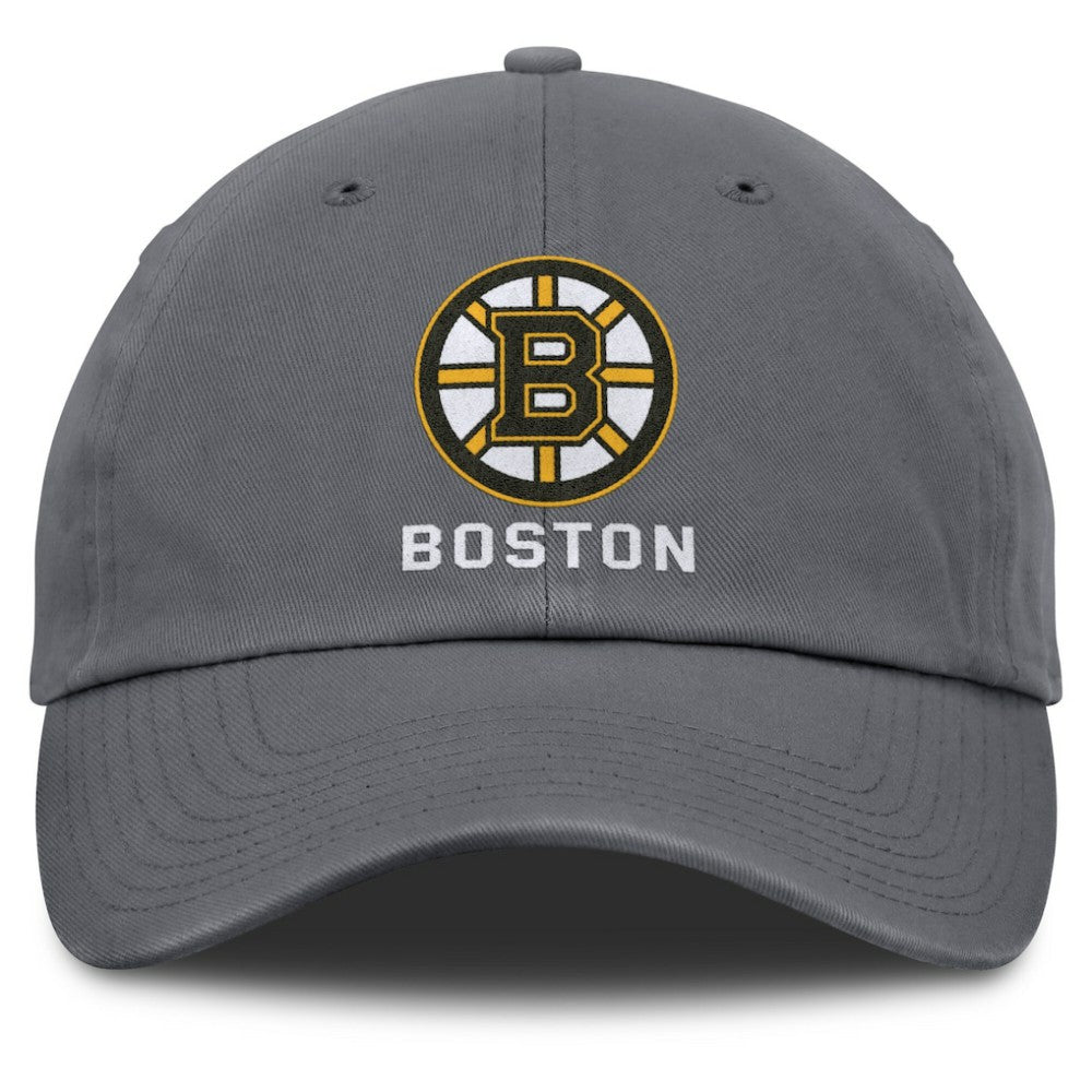 Boston Bruins Fanatics Washed Adjustable Hat - Charcoal | US 201193617