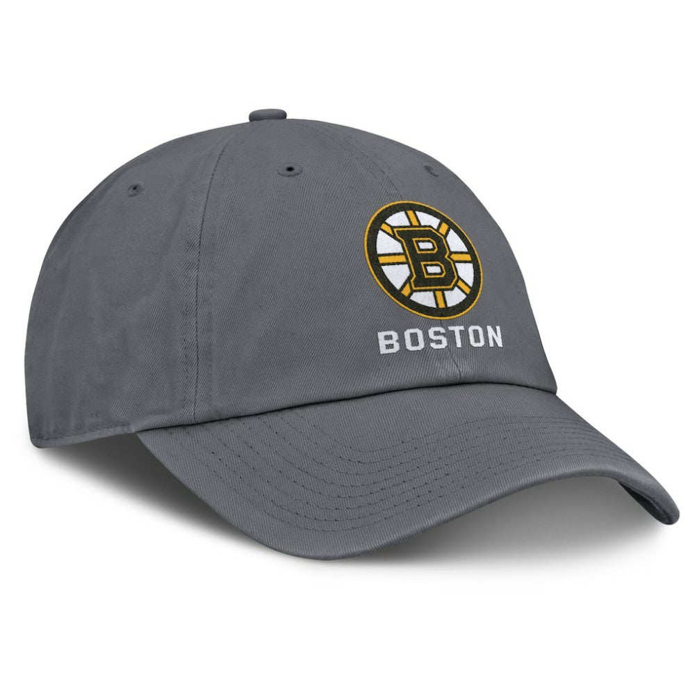 Boston Bruins Fanatics Washed Adjustable Hat - Charcoal | US 201193617