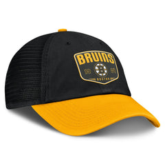 Boston Bruins Fanatics Fundamental One-Time Trucker Adjustable Hat - Black | US 201193628