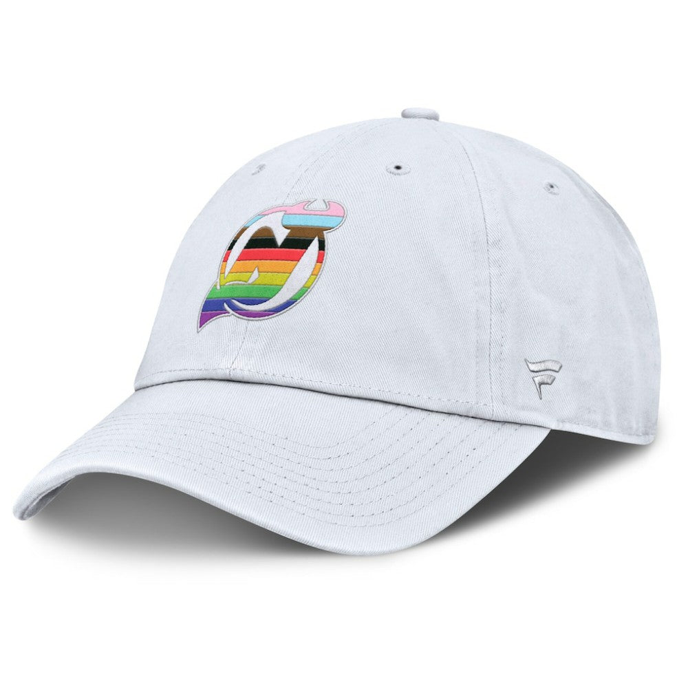 New Jersey Devils Fanatics PRIDE Adjustable Hat - White | US 201193765