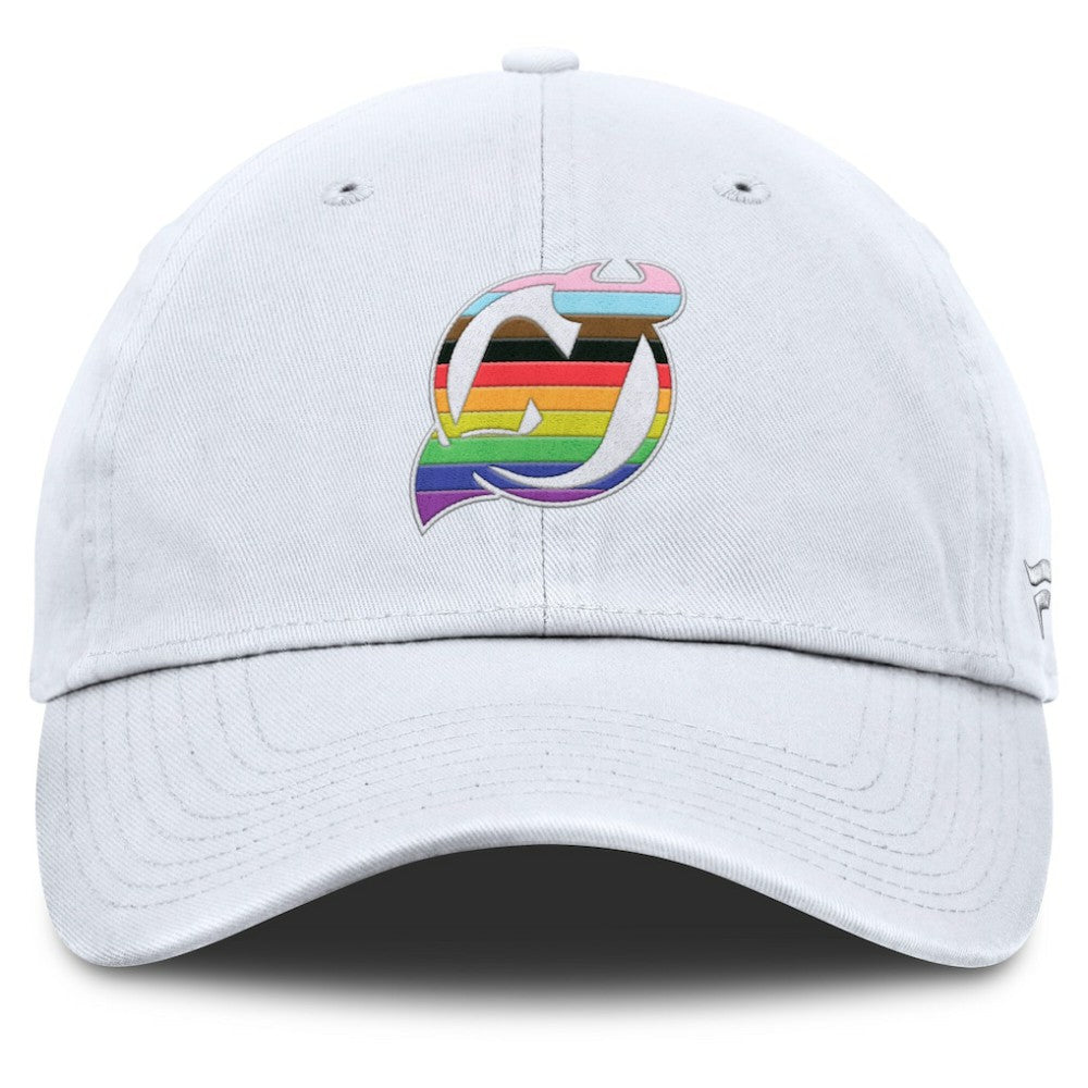New Jersey Devils Fanatics PRIDE Adjustable Hat - White | US 201193765