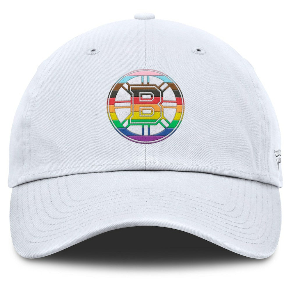 Boston Bruins Fanatics PRIDE Adjustable Hat - White | US 201193776