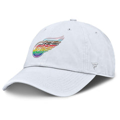 Detroit Red Wings Fanatics PRIDE Adjustable Hat - White | US 201193779