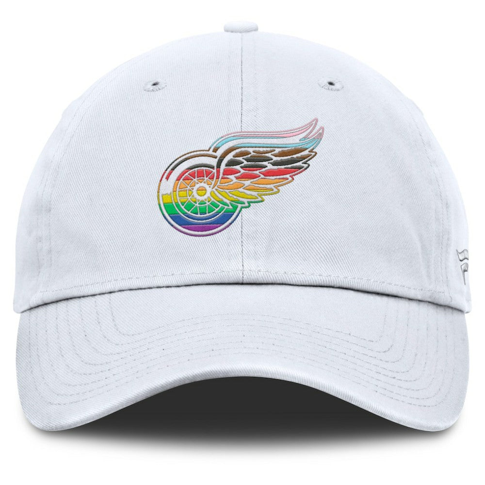 Detroit Red Wings Fanatics PRIDE Adjustable Hat - White | US 201193779