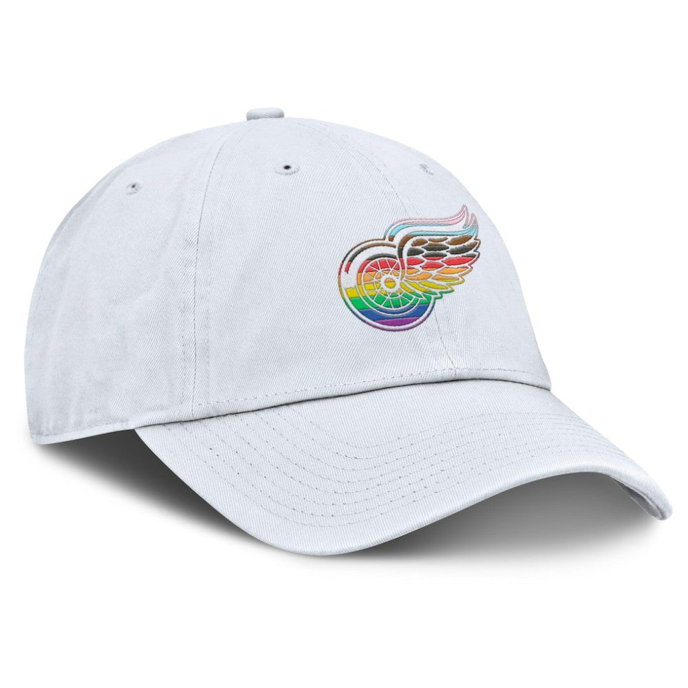 Detroit Red Wings Fanatics PRIDE Adjustable Hat - White | US 201193779
