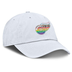 Detroit Red Wings Fanatics PRIDE Adjustable Hat - White | US 201193779