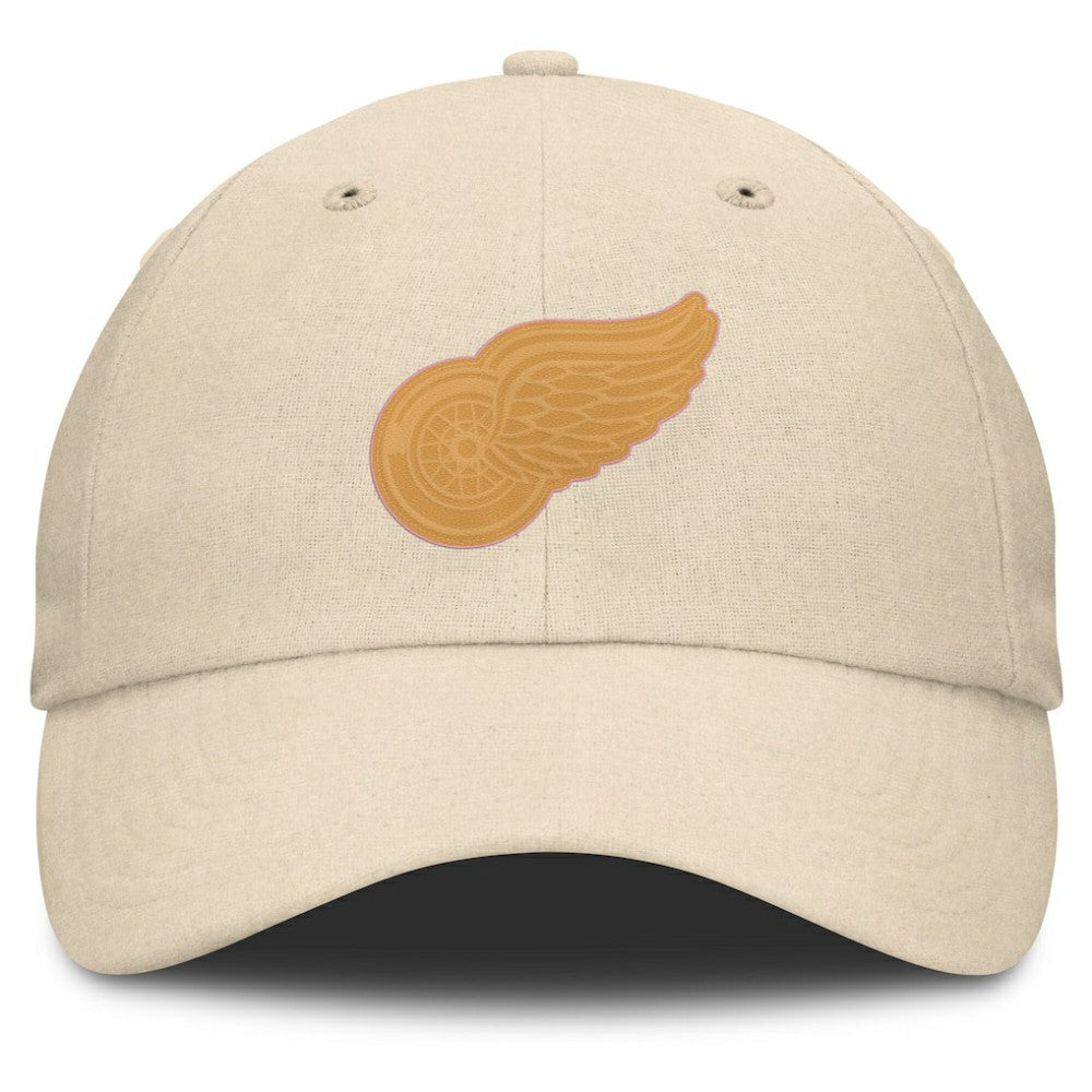 Detroit Red Wings Fanatics Front Office Canvas Adjustable Hat - Tan | US 201193812