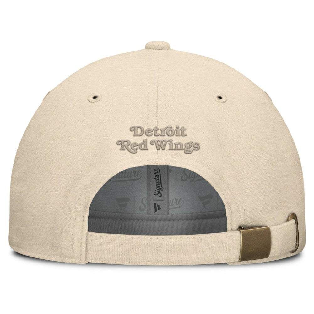 Detroit Red Wings Fanatics Front Office Canvas Adjustable Hat - Tan | US 201193812