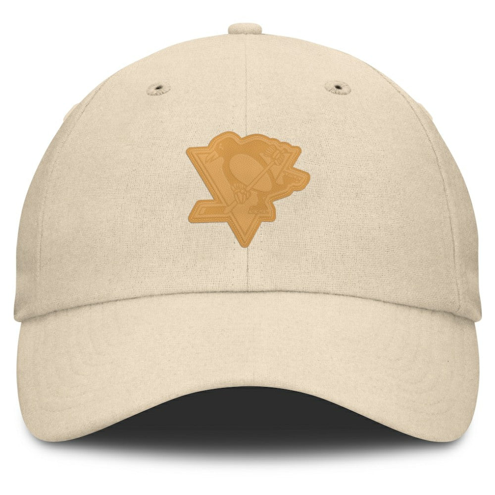 Pittsburgh Penguins Fanatics Front Office Canvas Adjustable Hat - Tan | US 201193813