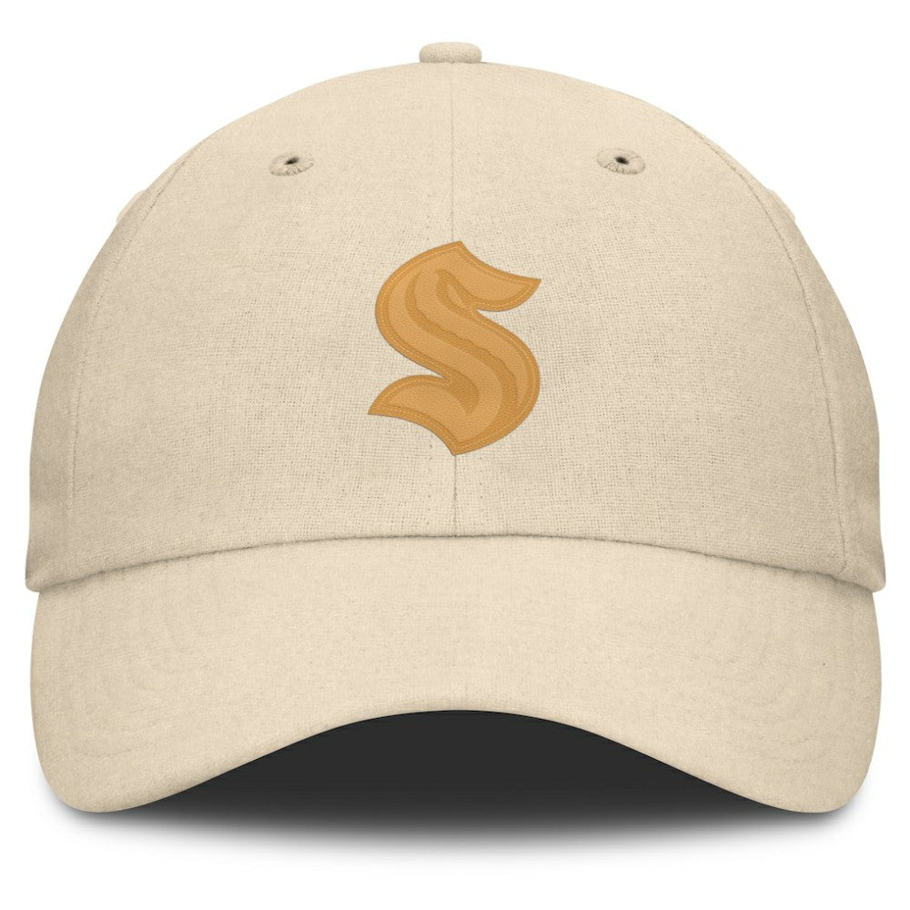 Seattle Kraken Fanatics Front Office Canvas Adjustable Hat - Tan | US 201193814