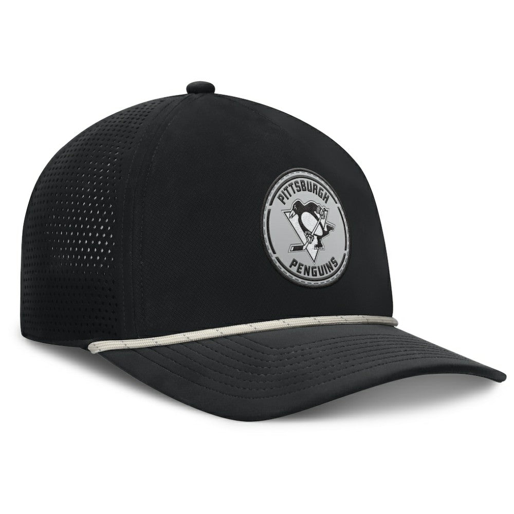 Pittsburgh Penguins Fanatics Front Office Performance A-Frame Adjustable Hat - Black | US 201193815