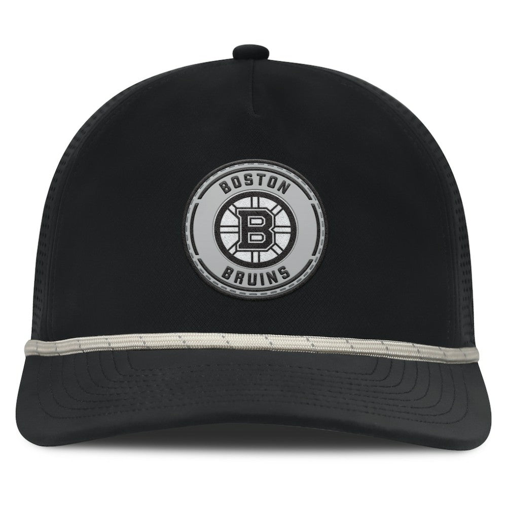 Boston Bruins Fanatics Front Office Performance A-Frame Adjustable Hat - Black | US 201193817
