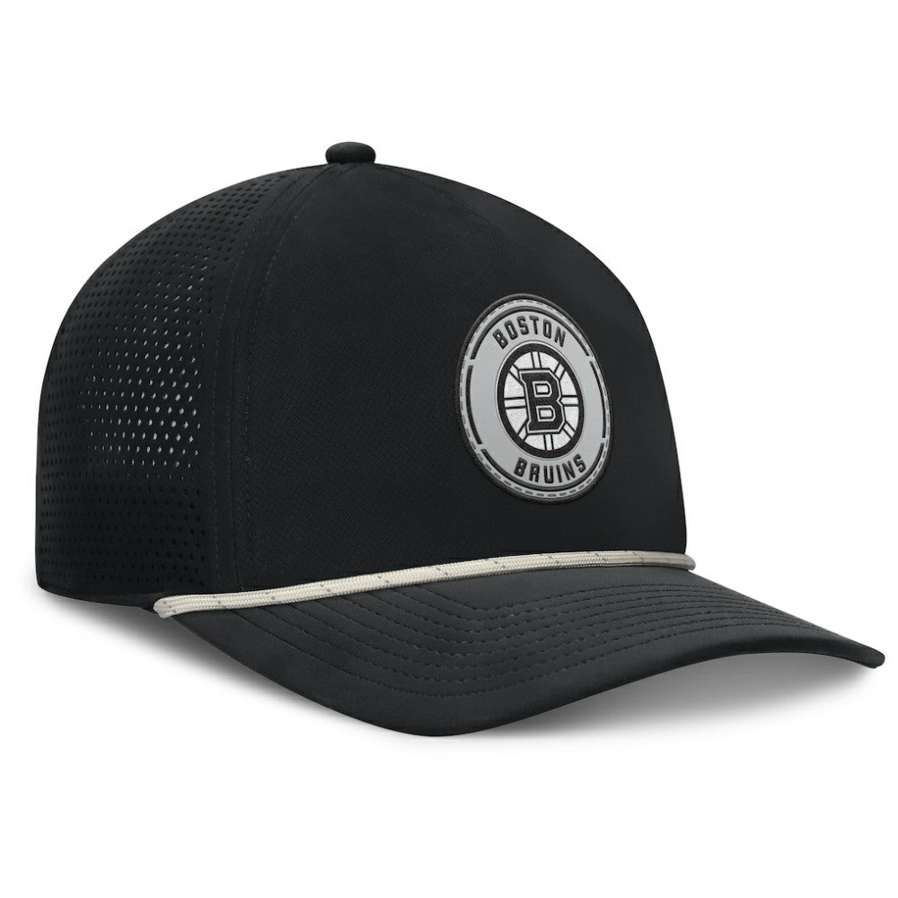 Boston Bruins Fanatics Front Office Performance A-Frame Adjustable Hat - Black | US 201193817