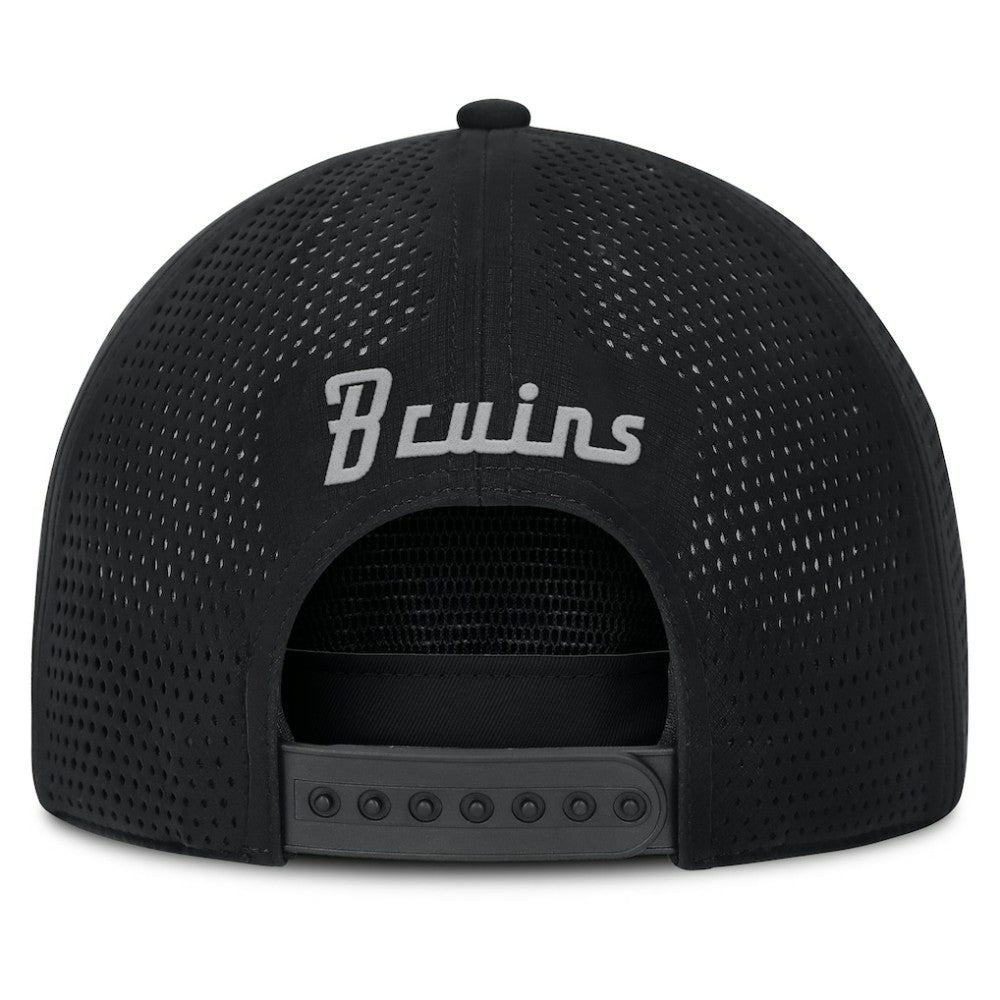 Boston Bruins Fanatics Front Office Performance A-Frame Adjustable Hat - Black | US 201193817