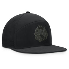 Chicago Blackhawks Fanatics Front Office Adjustable Hat - Black | US 201193823