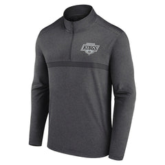 Los Angeles Kings Logo Athletic Head-to-Head Raglan Quarter-Zip Top - Heather Charcoal | US 201194795