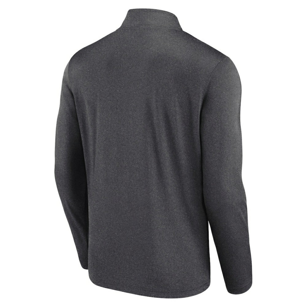 Los Angeles Kings Logo Athletic Head-to-Head Raglan Quarter-Zip Top - Heather Charcoal | US 201194795