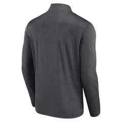 Philadelphia Flyers Logo Athletic Head-to-Head Raglan Quarter-Zip Top - Heather Charcoal | US 201194804