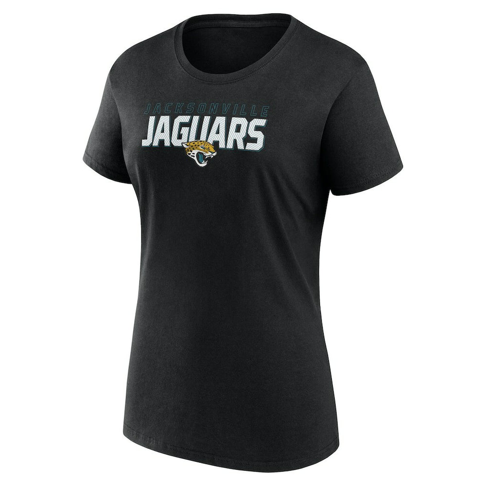 Jacksonville Jaguars Logo Athletic Women's Lean T-Shirt - Black T-shirts