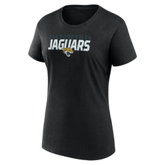 Jacksonville Jaguars Logo Athletic Women's Lean T-Shirt - Black T-shirts