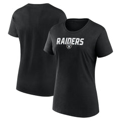 Las Vegas Raiders Logo Athletic Women's Lean T-Shirt - Black T-shirts