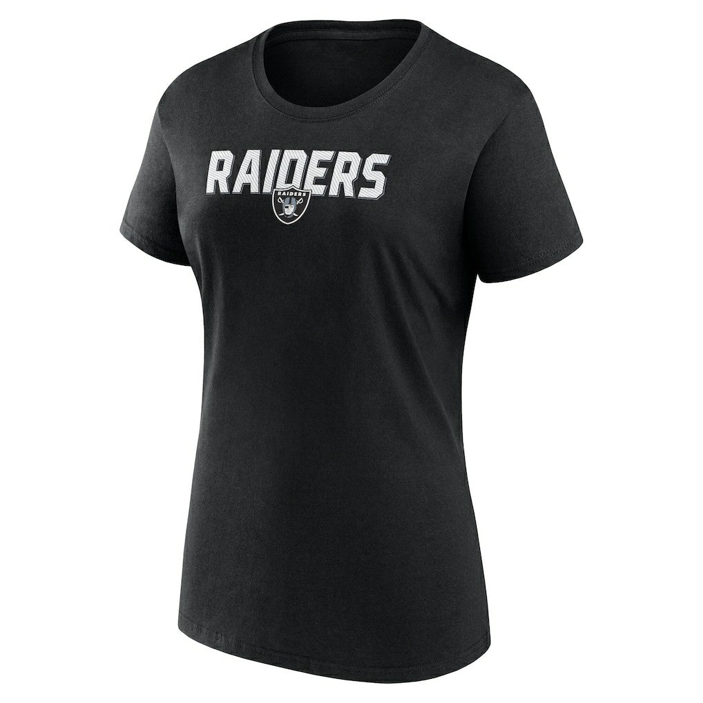 Las Vegas Raiders Logo Athletic Women's Lean T-Shirt - Black T-shirts
