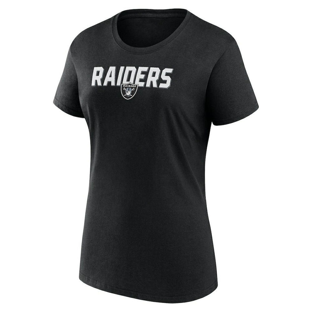 Las Vegas Raiders Logo Athletic Women's Lean T-Shirt - Black T-shirts