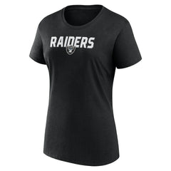 Las Vegas Raiders Logo Athletic Women's Lean T-Shirt - Black T-shirts