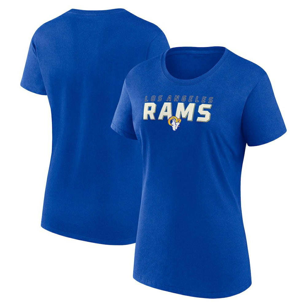Los Angeles Rams Logo Athletic Women's Lean T-Shirt - Royal T-shirts