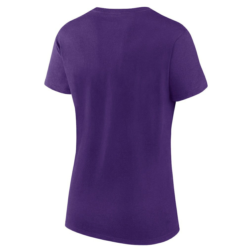 Minnesota Vikings Logo Athletic Women's Lean T-Shirt - Purple T-shirts