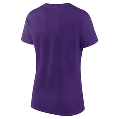 Minnesota Vikings Logo Athletic Women's Lean T-Shirt - Purple T-shirts