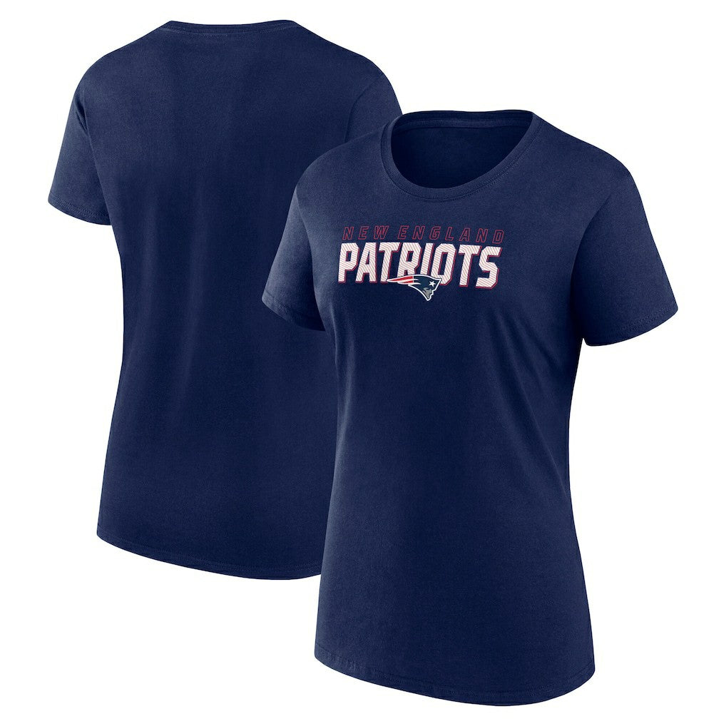 New England Patriots Logo Athletic Women's Lean T-Shirt - Navy T-shirts