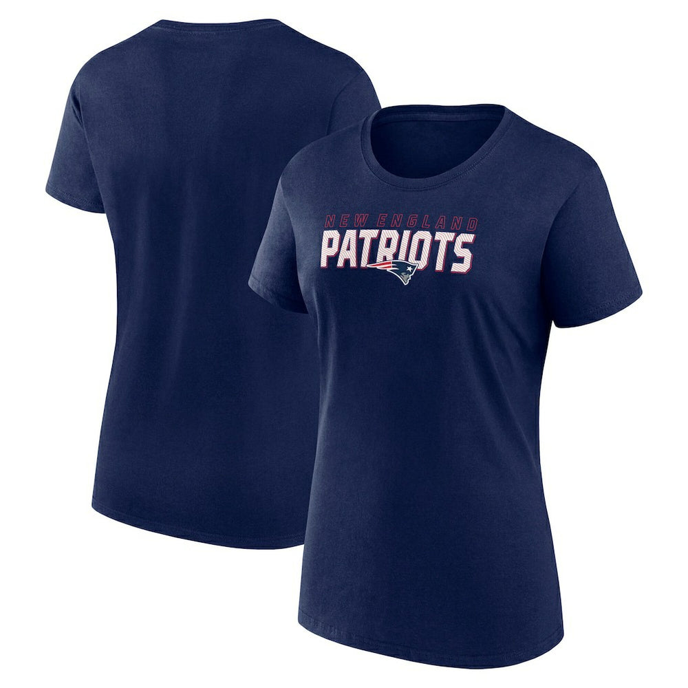 New England Patriots Logo Athletic Women's Lean T-Shirt - Navy T-shirts